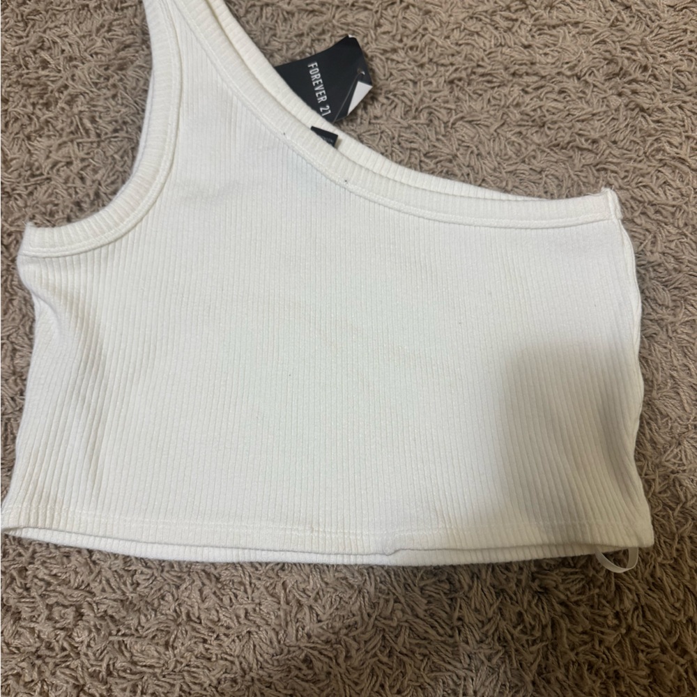 Forever 21 crop one shoulder top - Picture 2 of 2